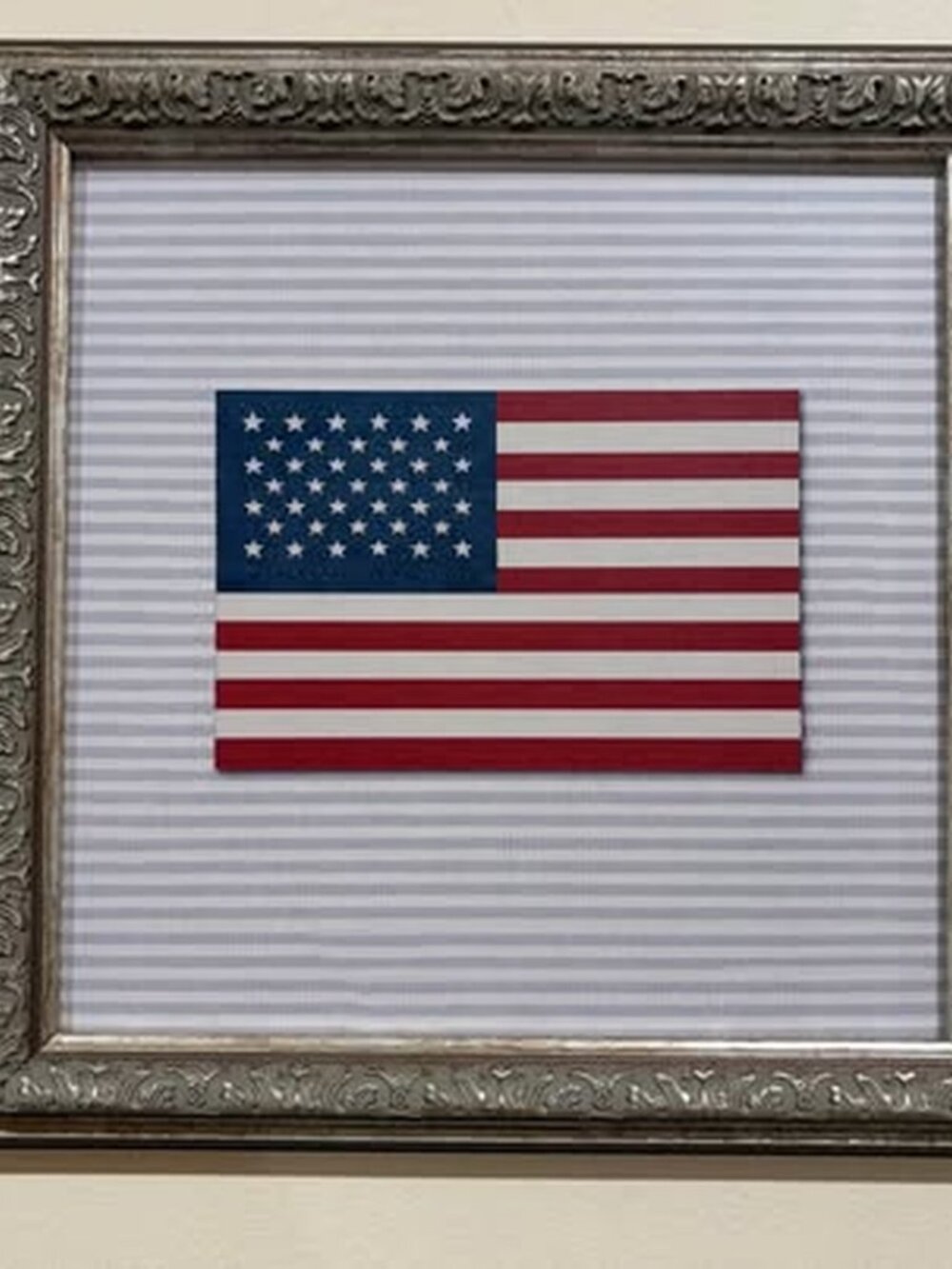 Petal Lane Home Framed American Flag Wall Art